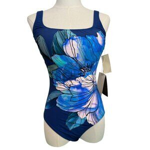 Gottex Swimwear  Wild Flower One-Piece Swimsuit. SZ:8 (sizes small)